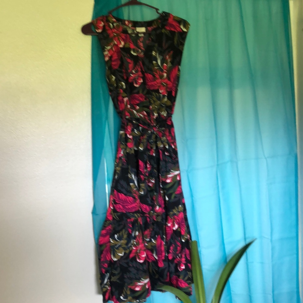 Lightweight floral sundress.